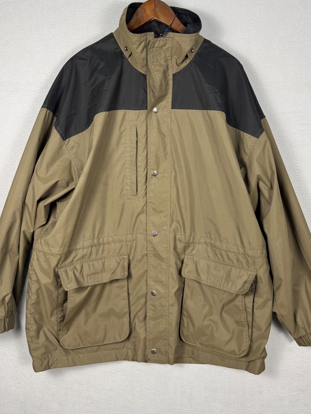 Vintage Port Authority J770 Jacket Men's XL Tan Black